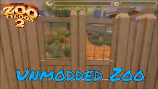 Zoo Tycoon 2 Unmodded Freeform Zoo Part 2  The First Exhibit [upl. by Pfeffer]