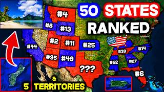 All 50 States amp 5 Territories in the USA Ranked WORST to BEST 2025 [upl. by Adyam]