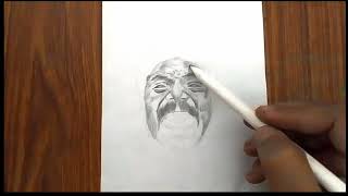 Manjummel Boys Sreenath Bhasi Drawing Time lapse [upl. by Aehsa]