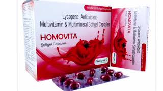 HOMOVITA Capsule Lycopene Antioxidant Multivitamin amp Multimineral Softgel Capsules [upl. by Eissert]