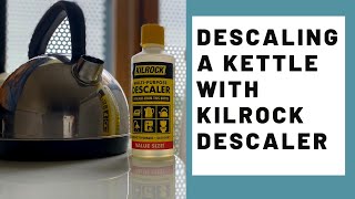 HOW TO DESCALE A KETTLE WITH KILROCK DESCALER  EASY productreview descaler [upl. by Kendell]