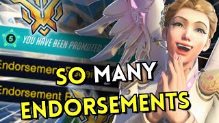 So Many Endorsements  Console T500 Mercy Main  Overwatch [upl. by Hanzelin]