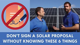 What to Look out for in a Solar Proposal or Quote [upl. by Nylyoj]