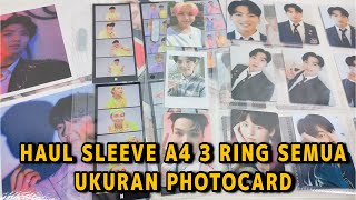 REVIEW SLEEVE UNTUK BINDER PHOTOCARD UKURAN A4 [upl. by Elades]