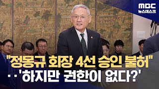 quot정몽규 회장 4선 승인 불허quot‥하지만 권한이 없다 20241007뉴스데스크MBC [upl. by Ahsinnek]