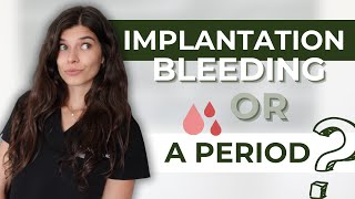 Signs of Implantation Bleeding VS Period Spotting  6 Ways to Tell The Difference [upl. by Nylyak520]