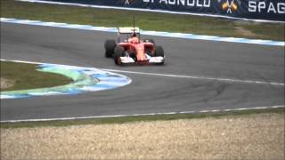 Jerez F1 Testing 2014  Kimi Raikkonen  Ferrari F14T [upl. by Eisned]