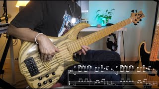 Metallica  For Whom The Bell Tolls  Bass Cover  Play Along Tab amp Score [upl. by Aihsrop]