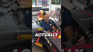 Rugby player meets F1 car 🏉😂 F1 Rugby JamesHaskell [upl. by Aicittel]