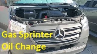 Oil Change Gas Sprinter 2022 4 cylinder 20L Turbo gas [upl. by Hufnagel925]