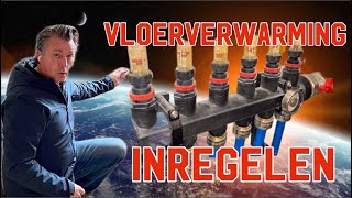 Inregelen vloerverwarming [upl. by Tildi]