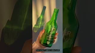 How to engrave a glass bottle 💚 Aeon Laser Nova10 [upl. by Eusadnilem]