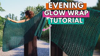 How To Knit This BEAUTIFUL Summer Shawl For Beginners – Step By Step Tutorial [upl. by Nyladnek530]