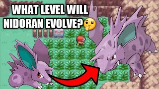 How to Evolve Nidoran to Nidorino on Pokemon LeafgreenFirered [upl. by Vaish]