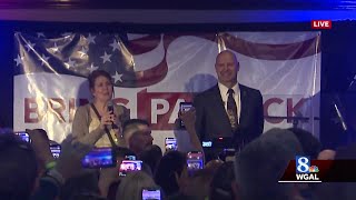 Doug Mastriano talks to supporters after Pennsylvania Primary win [upl. by Nolyaj]