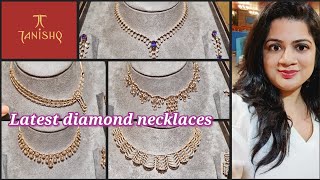 Tanishq diamond necklace designs with price  Diamond necklace designs  Tanishq jewellery [upl. by Libbna]