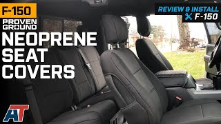 20152020 F150 Proven Ground Premium Neoprene Front and Rear Seat Covers Review amp Install [upl. by Ynnavoeg]