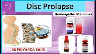 Disc prolapse slipped discherniated Disk  homeopathy Treatment drpriyankashomeopathy [upl. by Atnahsal]