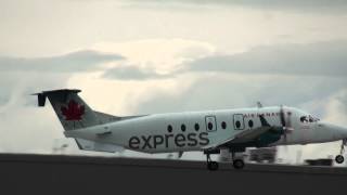 Air Canada Express Beech 1900D Takeoff 06R YUL Montreal [upl. by Purse]