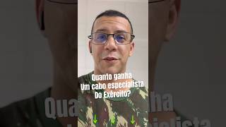 QUANTO GANHA UM CABO ESPECIALISTA DO EXÉRCITO  Mostrei o meu contracheque [upl. by Nwahc]