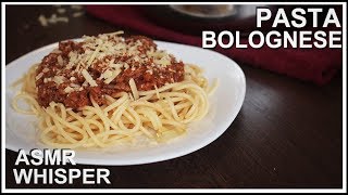 Pasta Bolognese  Whispering ASMR cooking recipe [upl. by Ramirol915]