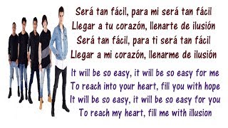 CNCO  Tan Fácil Lyrics English and Spanish  Translation amp Meaning  Letras en ingles [upl. by Uttica256]