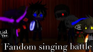 Fandom singing battle  Gacha club [upl. by Llehcal]