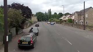 First West Yorkshire 641 Buttershaw Five Lane Ends Wright Eclipse Gemini Volvo B9TL [upl. by Annelise]