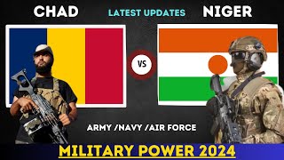 NIGER vs CHAD Military Power Comparison 2024  CHAD and NIGER Military Power 2024 [upl. by Wollis]