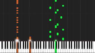 YouSeeBIGGIRLTT  Attack on Titan 進撃の巨人 Piano Tutorial Synthesia  Torby Brand [upl. by Ytirahs]