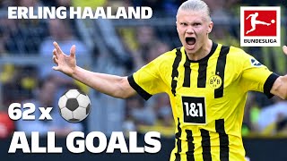 Erling Haaland • 62 Goals in Only 67 Games  ALL Bundesliga GOALS [upl. by Doolittle]