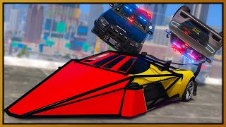 GTA 5 Roleplay  DEVEL 16 FLIP CAR DESTROYS COPS  RedlineRP [upl. by Attenal]