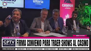 FIRMA CONVENIO PARA TREAR SHOWS AL CASINO [upl. by Iniffit20]