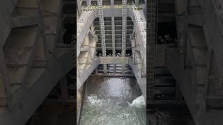 Dam flood gates openingspillway gates operated [upl. by Beisel980]