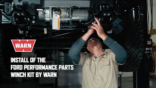 Install of the Ford Performance Parts Winch Kit by WARN [upl. by Aekin]