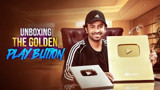 Unboxing The Golden Play Button [upl. by Follansbee]