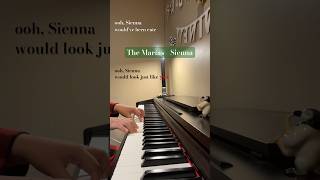 Sienna  The Marías piano karaoke youtubeshorts [upl. by Lyrak]