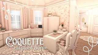 🌸 Coquette Inspired Home Bloxburg House Build [upl. by Andrea]