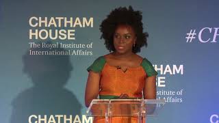 Chimamanda Ngozi Adichie on Storytelling  Chatham House 2018 [upl. by Arreip]