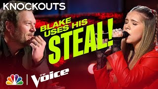 Rowan Graces Gorgeous Rendition of quotViennaquot Earns Blakes Steal  The Voice Knockouts 2022 [upl. by Cleti835]