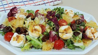 😍 ENSALADA TEMPLADA DE RULO DE CABRA Y LA FAMOSA PIÑA 🍍😉  BEATRIZ COCINA [upl. by Asirak]