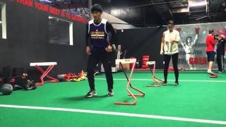 Keone and Mariel Madrid plyometric training session with Nghia Pham [upl. by Huoh]