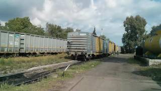 Locomotora ALCo Montreal RSD35 6473 maniobrando en CPM [upl. by Alahcim]