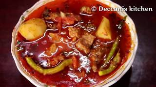 Aloo gosht ka shorbaHyderabadi recipesQuick recipe [upl. by Edsel]