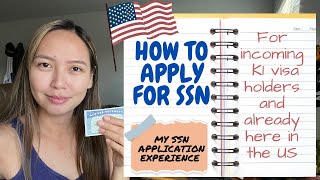 First Step After Arrival to the USA  SSN Application Requirements amp My Experience under K1 Visa [upl. by Sabsay]