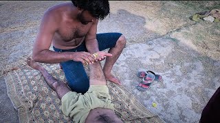 knee Joint Pain Reliving Massage ASMR Relaxing Massage Mrbeast  Asmr  Street Massage mrbeast [upl. by Ozzy]