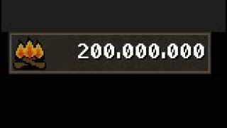 200m Firemaking  All loot from Wintertodt hcim btw [upl. by Dabney]