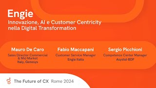 Engie Innovazione AI e Customer Centricity [upl. by Cofsky]