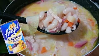 EASY TO COOK MACARONI SOPAS PANLASANG PINOY RECIPE [upl. by Airad138]