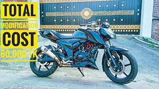 60000Tk Modification এরপর কেমন Performance পেলাম  TVS RTR 4V [upl. by Ornas]